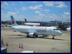 O'Hare International Airport 16 - Our Air Canada flight, a small Airbus